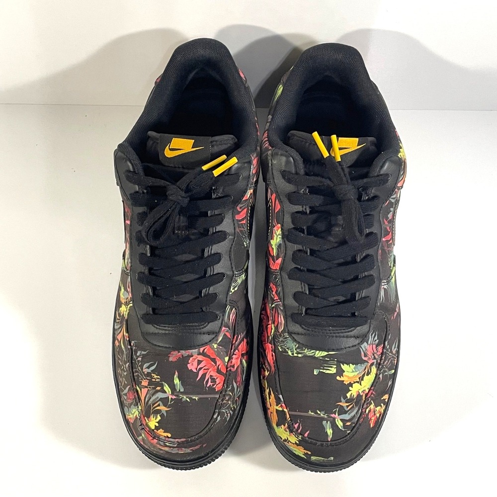 Nike Mens Size 12 Air Force 1 '07 LV8 Floral Pack Black BV6068-001 - Picture 3 of 10